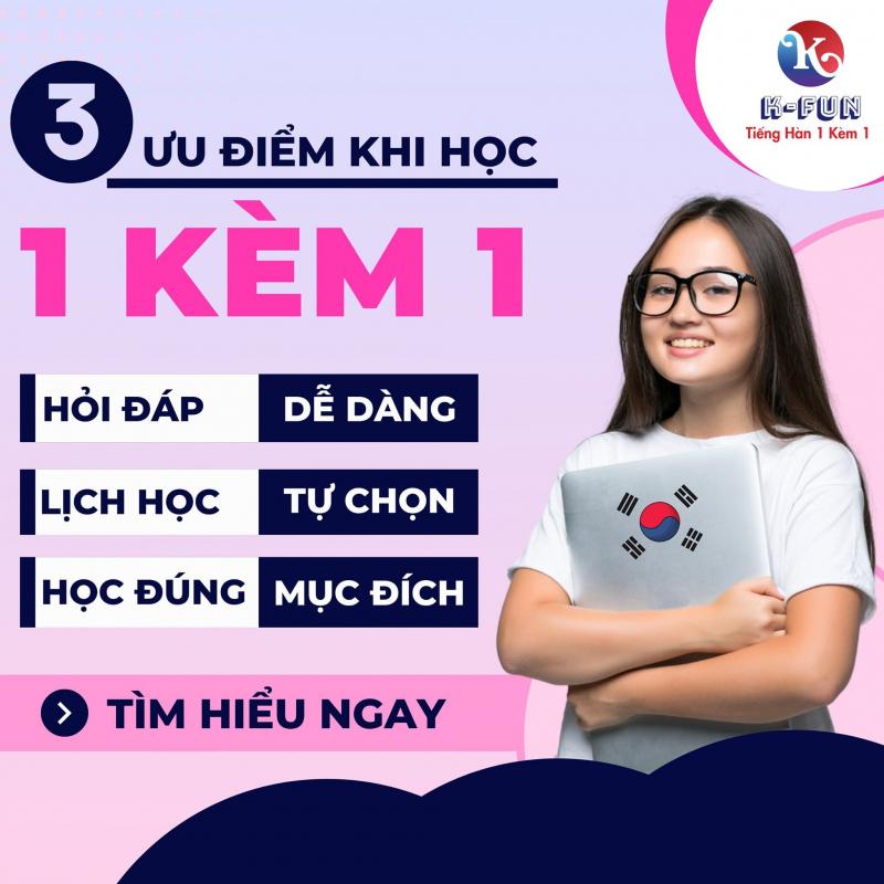 Kfun - Tiếng hàn 1 kèm 1