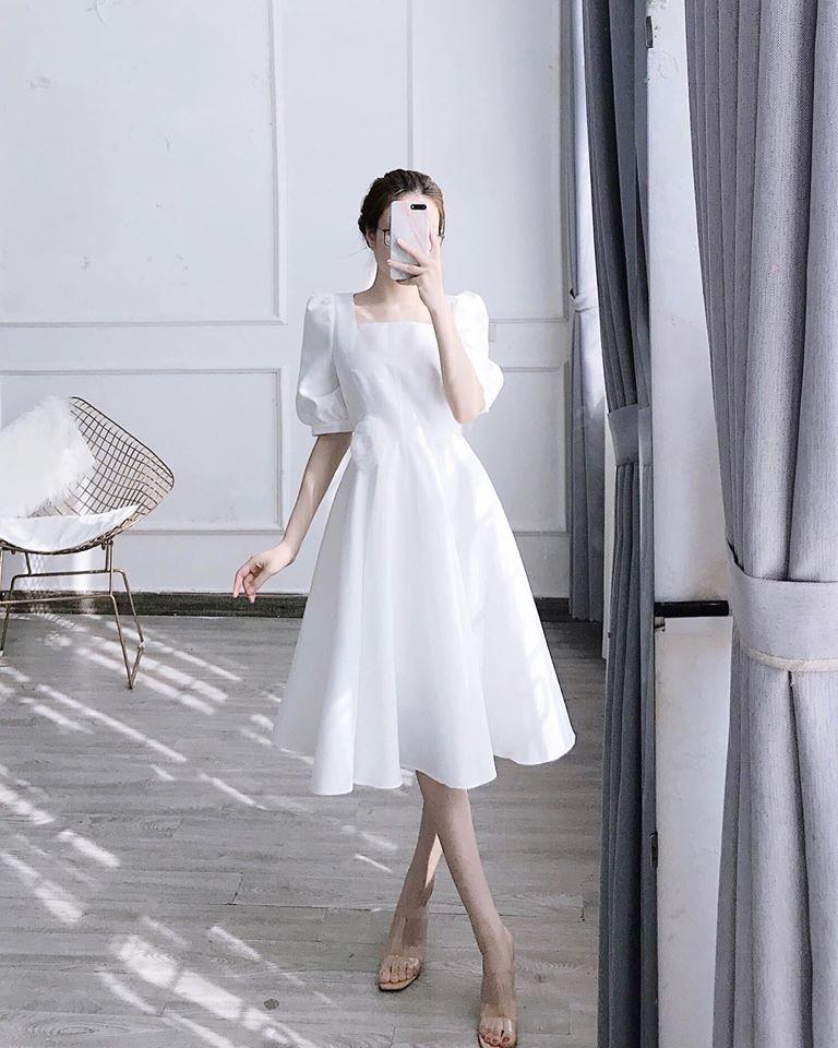 Váy trắng đi biển đẹp vải lụa cao cấp sang chảnh  Mẫu Mới Nhất 