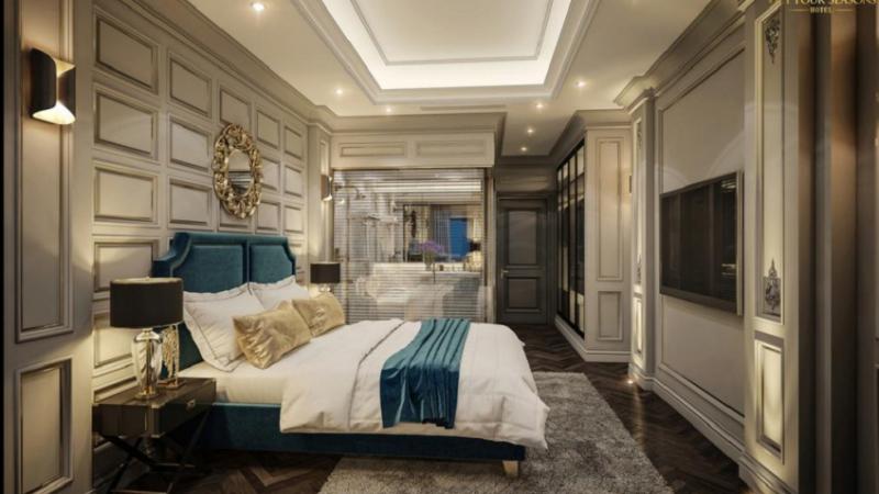 Room design is extremely luxurious and modern
