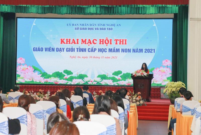 Khai mạc Hội thi giáo viên giỏi tỉnh cấp mầm non ở Nghệ An năm 2021 - ảnh: Việt giải trí