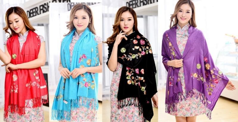 Khăn pashmina cổ điển