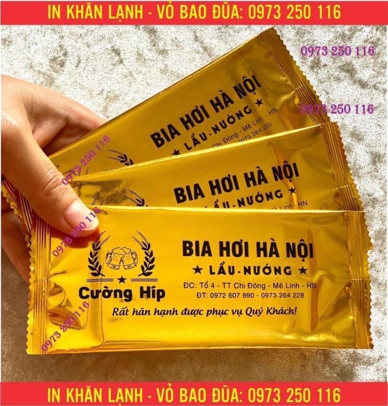 Khăn Ướt Bao Đũa