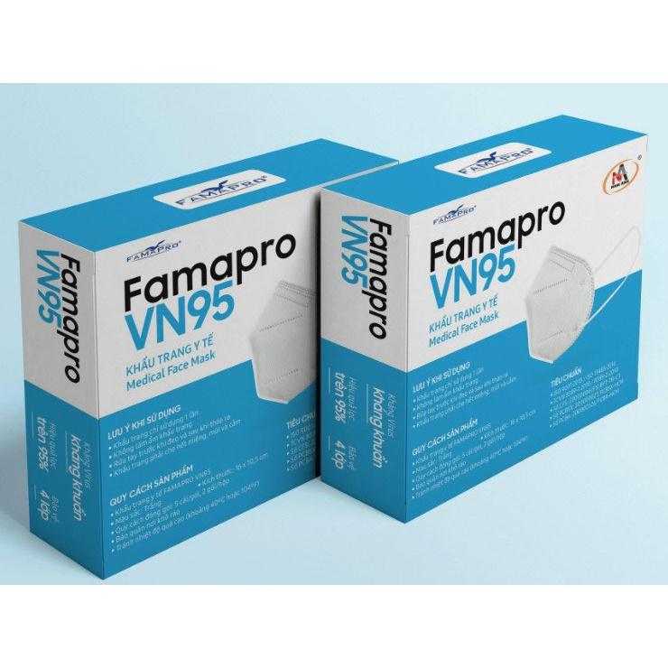Khẩu trang y tế kháng khuẩn 4 lớp Famapro
