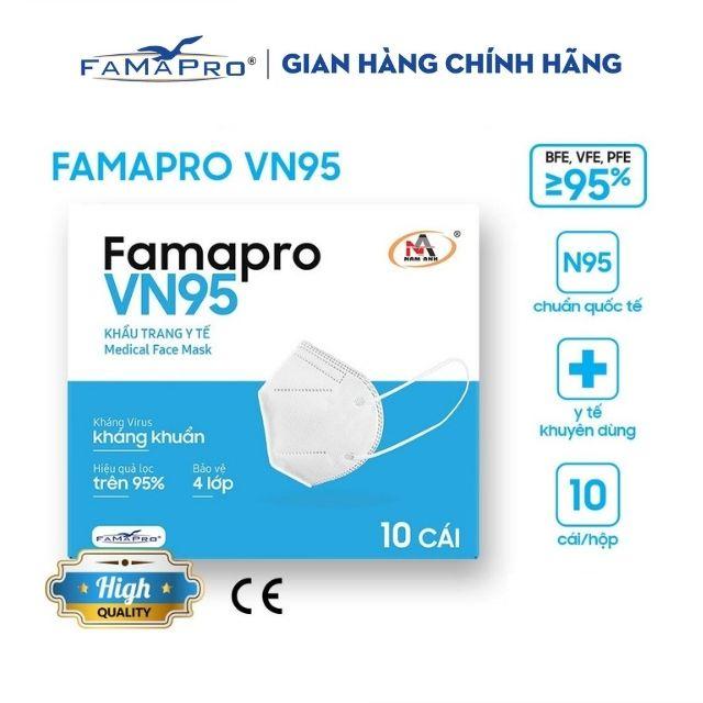 Khẩu trang y tế kháng khuẩn 4 lớp Famapro