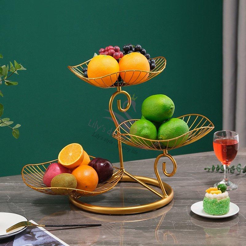 Khay đựng bánh kẹo hoa quả 3 tầng trang trí bàn ăn nhà bếp Lily's decor