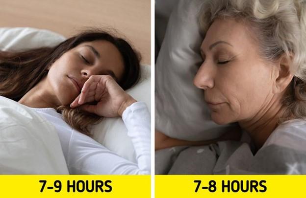 Khi chúng ta già đi, chúng ta vẫn phải ngủ đủ từ 7-8 tiếng