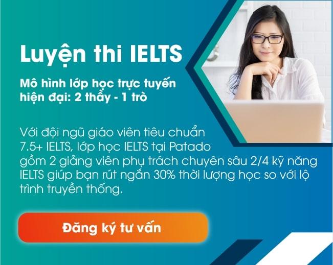 Khoá học tiếng anh online tại Patado