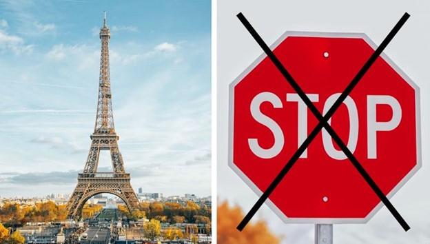 Không có biển báo “Dừng lại” trên các con đường ở Paris