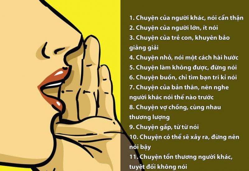 Đây là lởi khuyên chân thành cho các bạn, hãy nói khi cần nói.