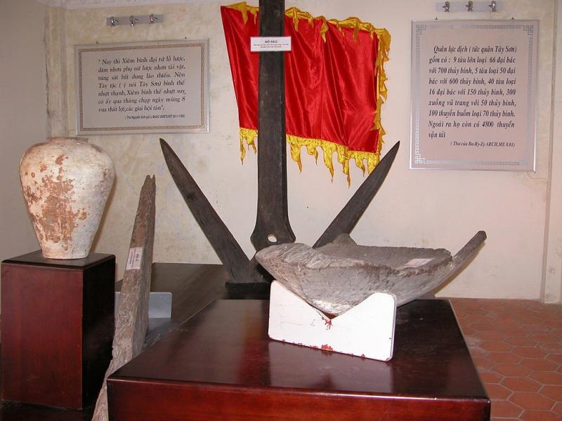 Di vật sau trận chiến trong nhà trưng bày