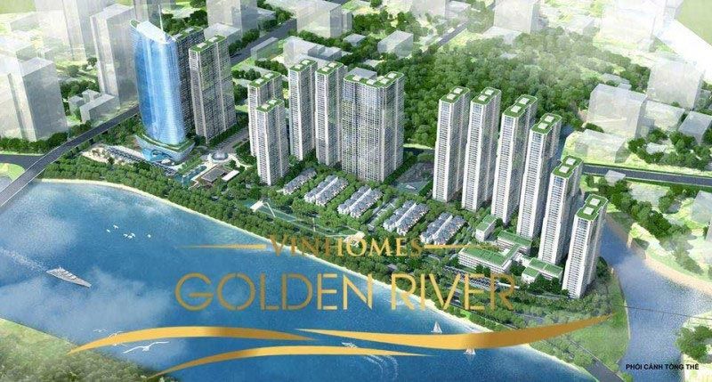 Ảnh chụp trên cao của khu đô thị Vinhomes Golden River.