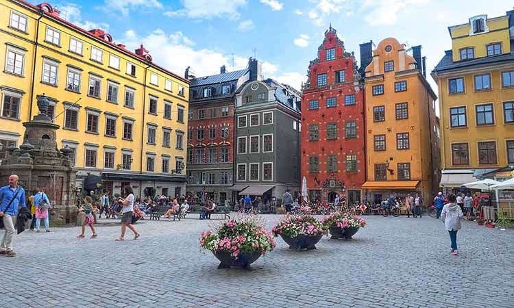 Quảng trường Stortorget trong lòng phố cổ Gamla Stan