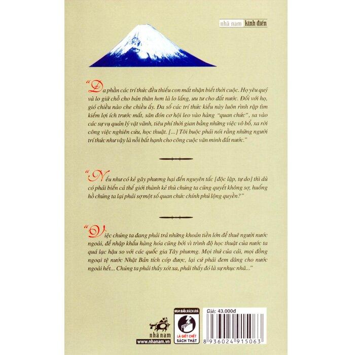 Đây là cuốn sách tiêu biểu đã làm thay đổi hoàn toàn cách học của người Nhật Bản, giúp nước Nhật dần dần trở thành một trong những cường quốc hàng đầu thế giới qua việc lĩnh hội tri thức một cách thông thái, đúng đắn. ﻿