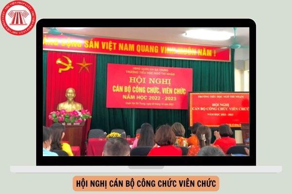 kịch bản chương trình hội nghị cán bộ công chức - mẫu 1