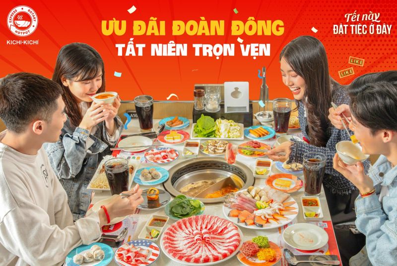 Kichi Kichi  Nguyễn Tuân  Buffet lẩu băng chuyền Nhật Bản