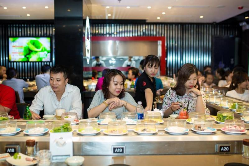 Top 8 cửa hàng lẩu băng chuyền Kichi Kichi đắt khách nhất Hà Nội