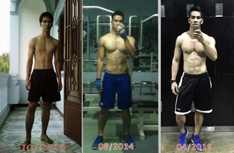 Lột xác nhờ kiên trì tập Gym