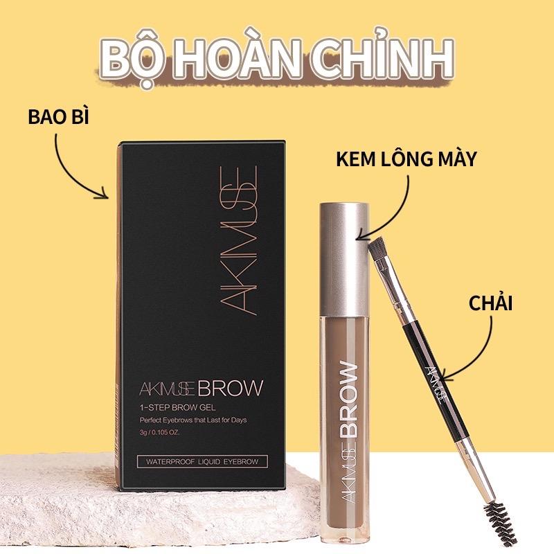 Kimuse kem lông mày không thấm nước lông mày không thấm máu Henna Tattoo Shaded Eyebrows