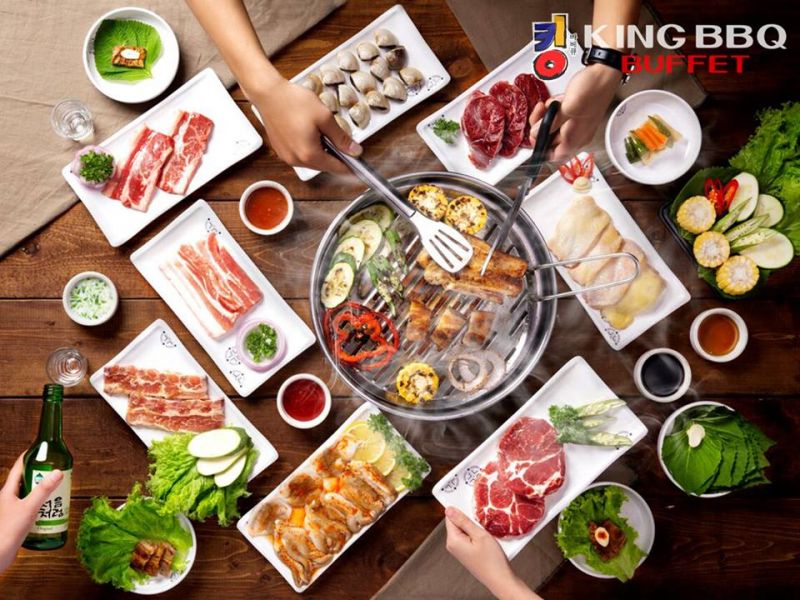 Thực đơn tại King BBQ rất đa dạng với hơn 200 món ăn. Được chế biến chuẩn vị Hàn Quốc