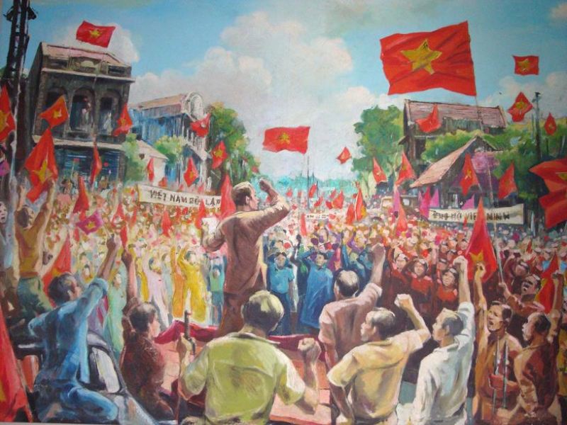 Lá cờ đỏ phất phới