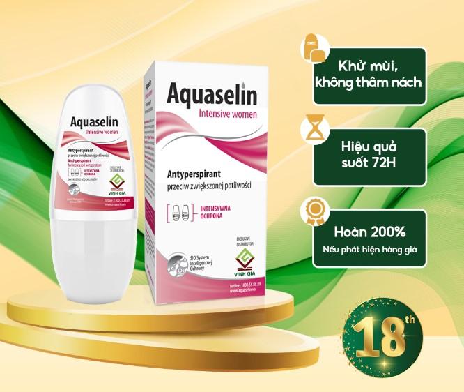 Lăn khử mùi dành cho nữ Aquaselin Intensive Women