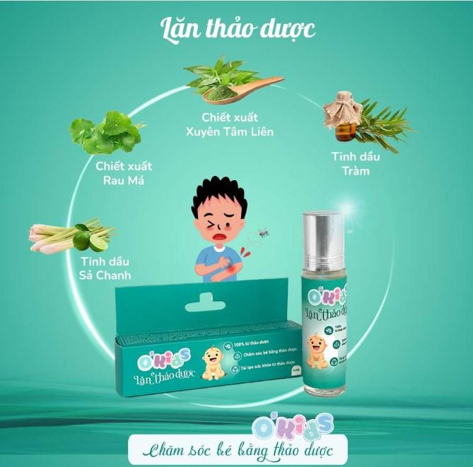 Lăn thảo dược O'Kids