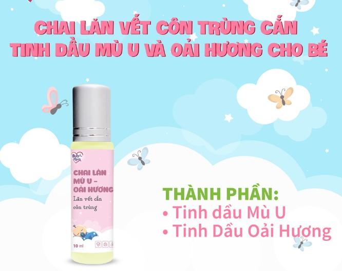 Lăn tinh dầu làm dịu vết côn trùng cắn mù u và oải hương BuB&MuM