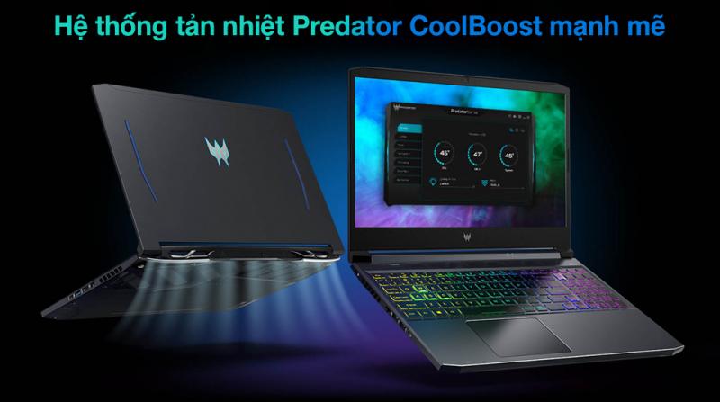 Laptop Acer Predator Helios PH315 54 78W5 i7 11800H/8GB/512GB/4GB RTX3050Ti/144Hz/Balo/Win10 (NH.QC5SV.001)