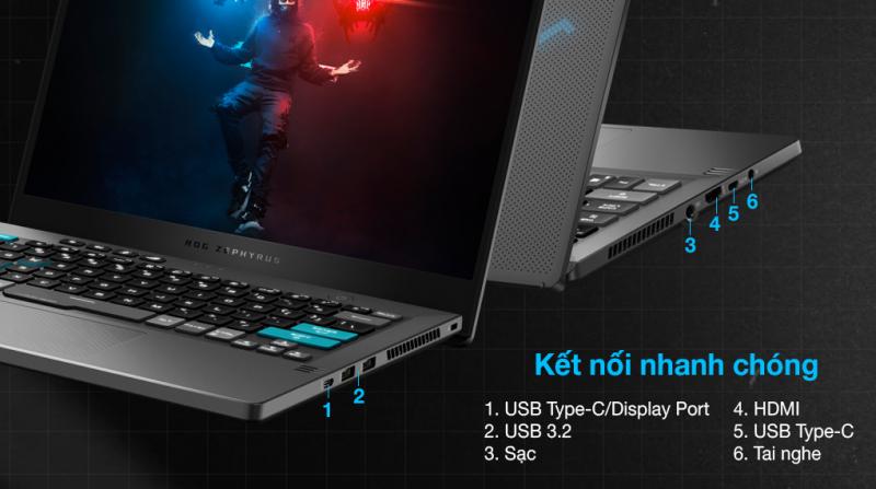 Laptop Asus ROG Zephyrus G14 Alan Walker GA401QEC R9 5900HS/16GB 1TB/4GB RTX3050Ti/120Hz/Túi/Win10 (K2064T)