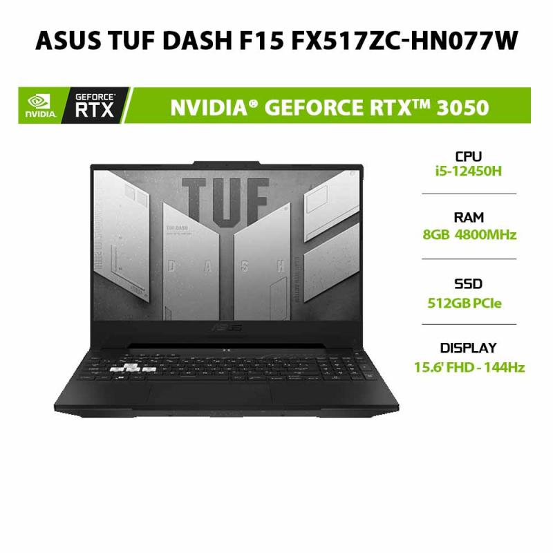 Laptop Asus TUF Dash F15 FX517ZC-HN077W