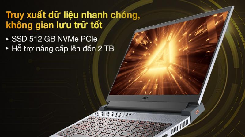 Laptop Dell Gaming G15 5515 R7 5800H/16GB/512GB/4GB RTX3050Ti/120Hz/Office H&S2019/Win10 (70258051)