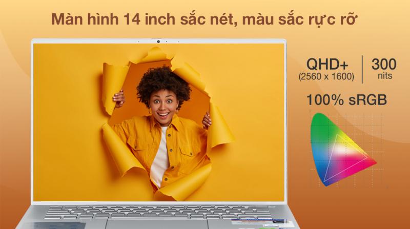 Laptop Dell Inspiron 7400 i5 1135G7/16GB/512GB/2GB MX350/Win10 (N4I5134W)