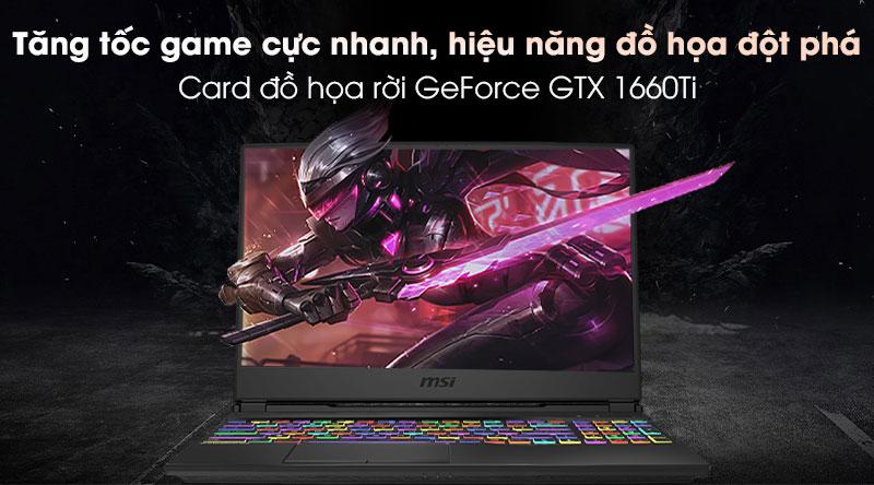 Laptop MSI Gaming Leopard 10SDK GL65 i7 10750H/16GB/512GB/144Hz/6GB GTX1660Ti/Balo/Win10 (242VN)