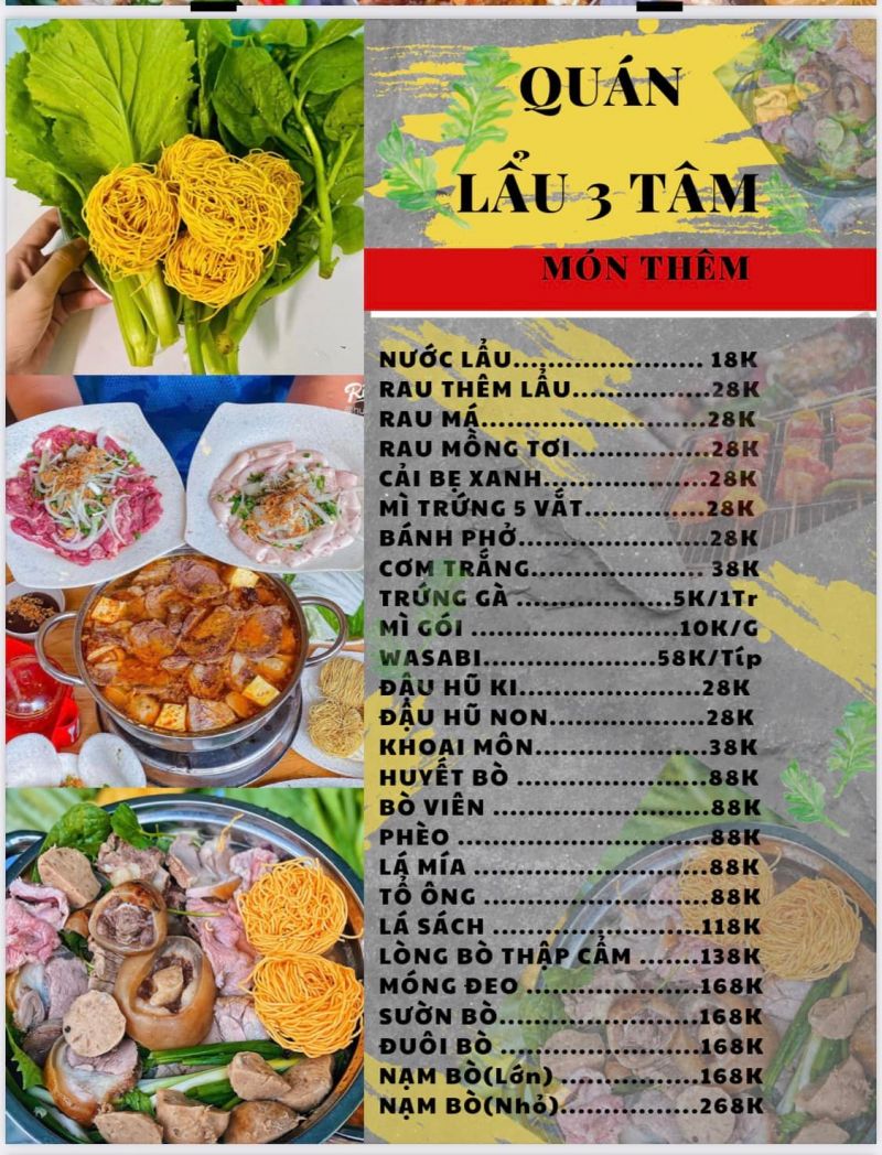 Lẩu bò 3 Tâm