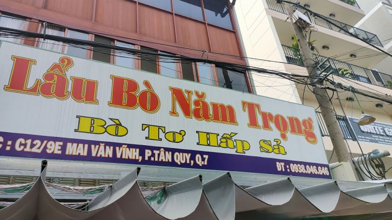 Lẩu bò Năm Trọng