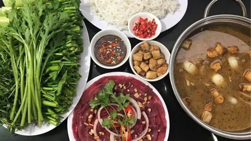 Lẩu bò nhúng mắm ruốc 8 Còn