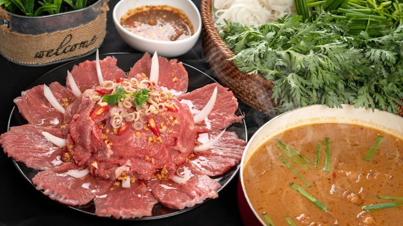 Lẩu bò nhúng mắm ruốc 8 Còn