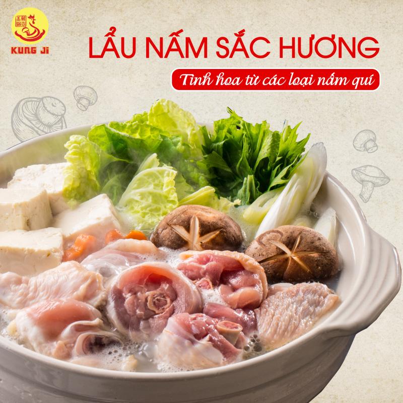 Lẩu Nấm Gà Thảo Mộc Kung Ji