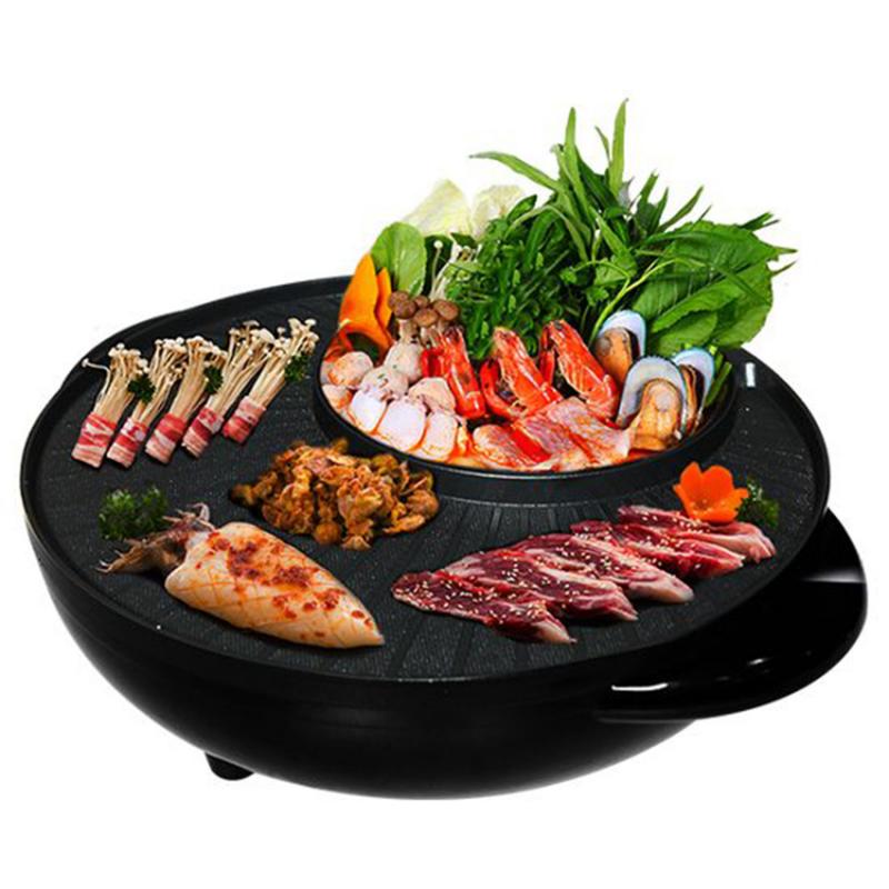 Lẩu nướng BBQ Hasu HS-GP1703 sẽ giúp những buổi party hoặc tiệc thân mật của gia đình thêm phần ấm cúng, không chiếm quá nhiều diện tích trên bàn