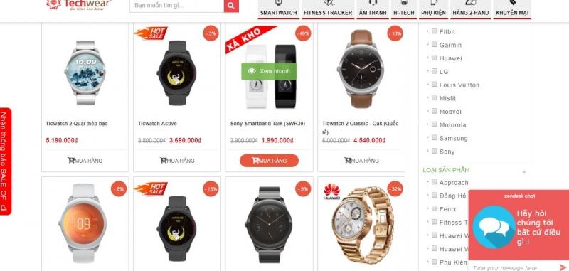 Trang web bán đồng hồ thông minh giá rẻ và uy tín nhất