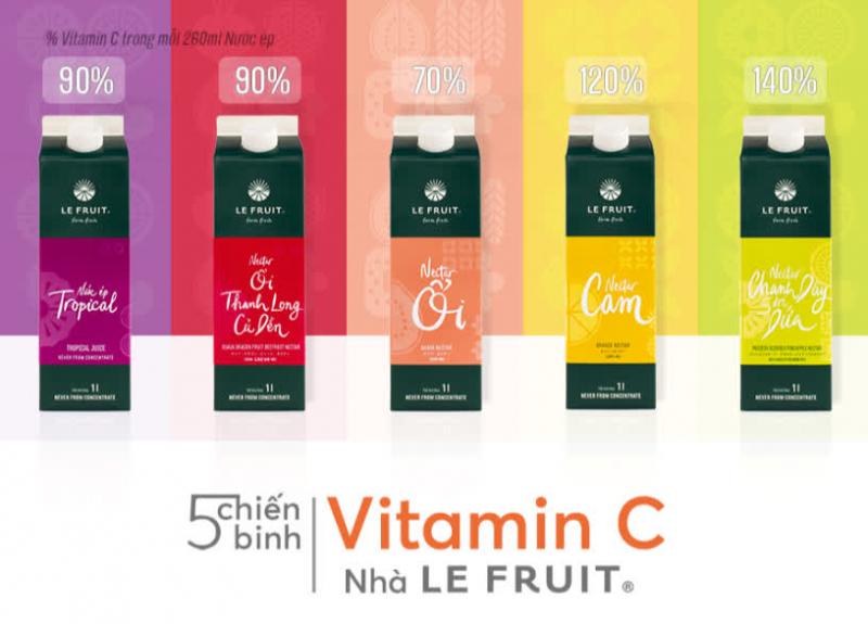 Nước ép trái cây Le Fruit được làm từ nguồn trái cây tươi ngon chọn lựa kỹ từ những nông dân địa phương tại Đồng Bằng Sông Cửu Long