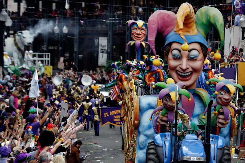 Lễ hội đường phố Mardi Gras, Mỹ