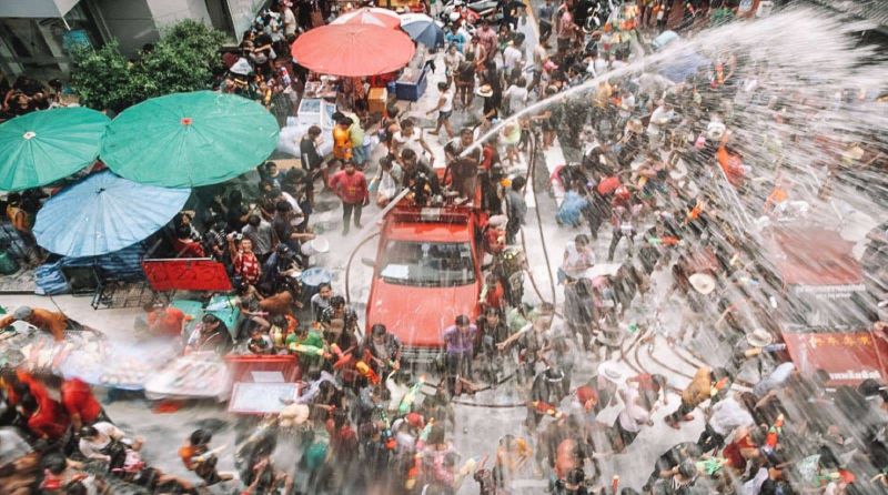 Lễ hội té nước Songkran, Thái Lan