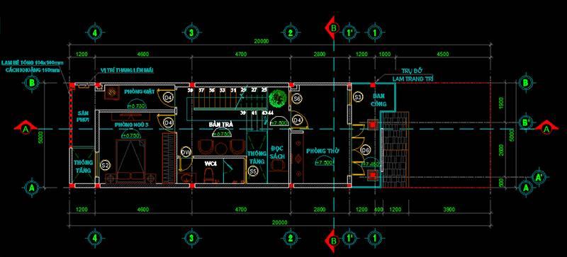 Nhà lệch tầng không chỉ khắc phục địa hình thiếu chiều sâu mà còn là một điểm phá cách về không gian gây ấn tượng mạnh, tạo được phong cách độc đáo cho ngôi nhà.