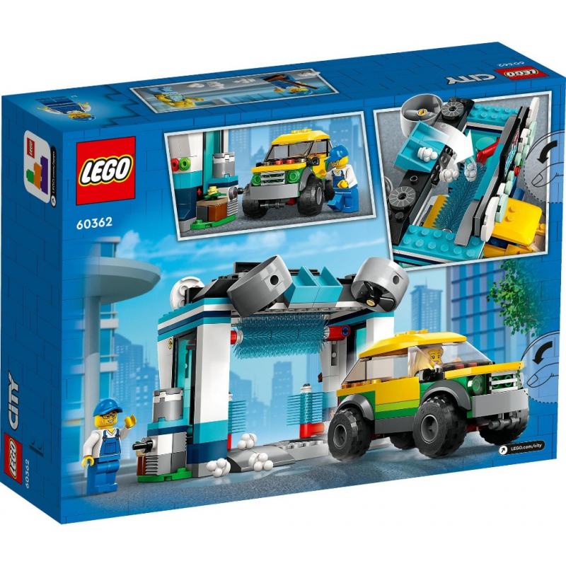 Lego City 60362 đồ chơi lắp ráp trạm rửa xe
