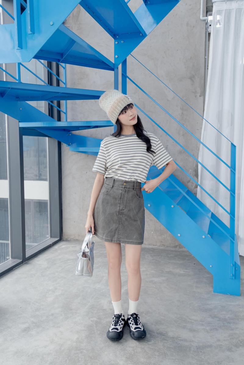 Chân váy jean nữ dài ngắn Hàn Quốc đẹp giá rẻ tại Hà Nội - Zê Zê Boutique