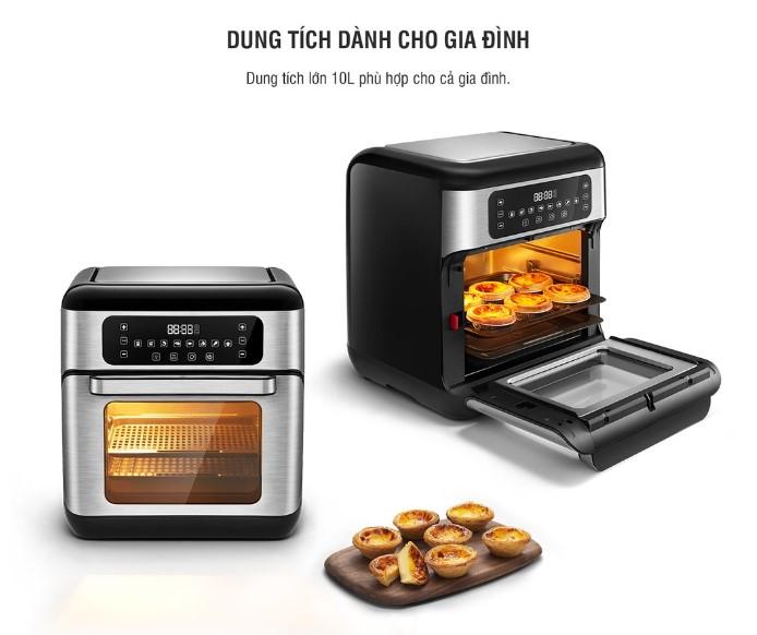 Lò nướng chân không điện tử Lock&Lock All-in-one Air Fryer Oven