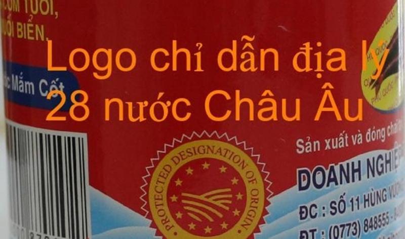 Logo chỉ dẫn địa lý in trên vỏ chai