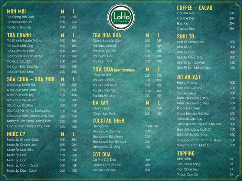 LoHa Coffee & Trà Chanh Phủ Lý Hà Nam
