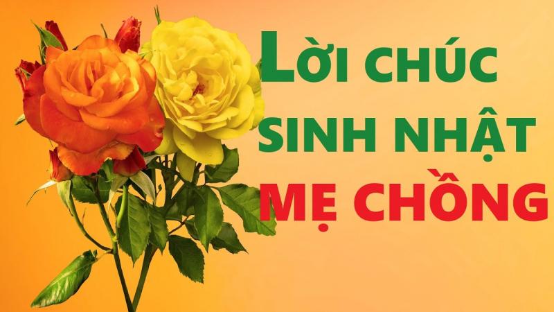 Lời chúc mừng sinh nhật mẹ chồng số  3